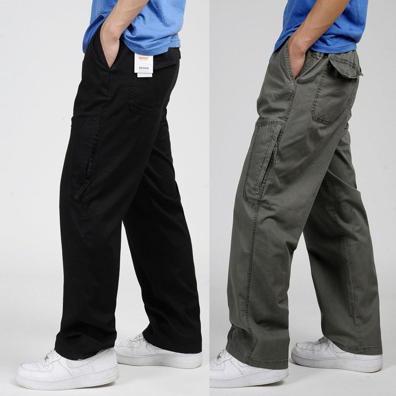 秋冬厚款休闲裤男宽松加肥加大码运动长裤胖人纯棉户外肥佬工装裤,男装,休闲裤,淘宝优惠券,粉丝福利购,淘宝优惠卷