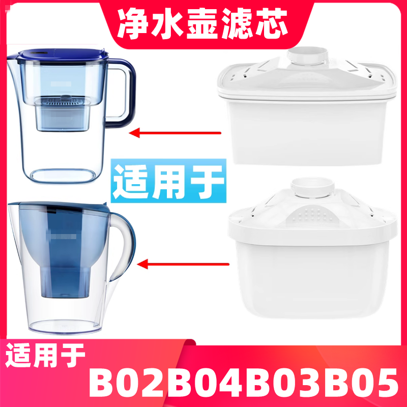 B02/B03/B04/B05家用厨房直饮过滤壶净水壶净水器通用滤芯 厨房/烹饪用具 滤水器/净水器 原图主图