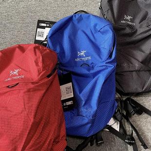 Arcteryx始祖鸟 Konseal 15L户外轻量化防水格子纹双肩包背包书包