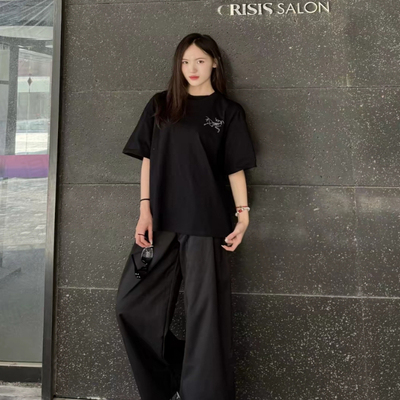 Arcteryx始祖鸟 KRAGG SL 品牌logo印花圆领透气短袖T恤 男款