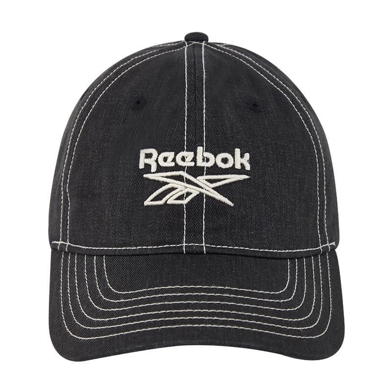 Reebok 锐步男女水洗做旧牛仔软顶可调节棒球帽鸭舌帽