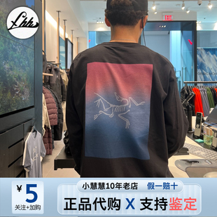 X8482 Heatmap彩色Logo彩标纯棉长袖 Arcteryx始祖鸟Kragg Cotton