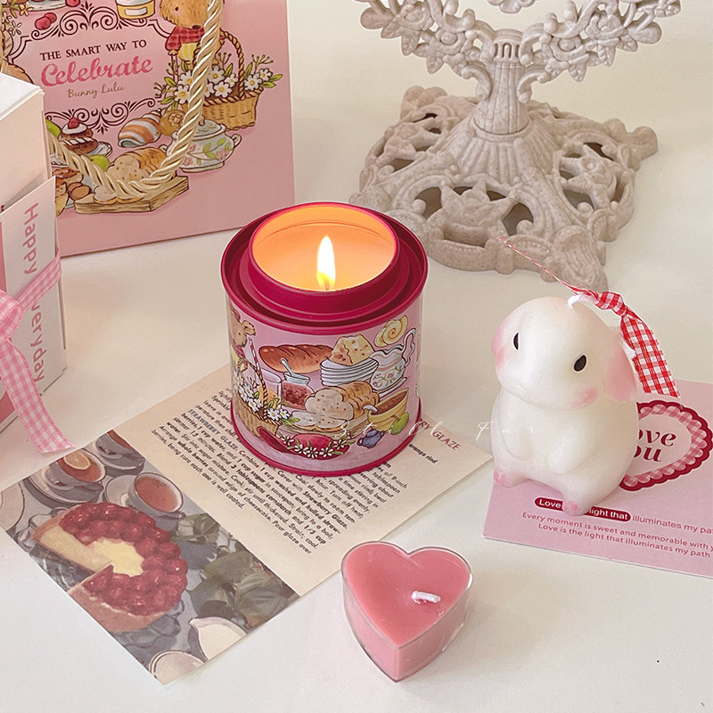 STILL可爱兔子香薰蜡烛礼盒家用卧室室内持久送女生闺蜜生日礼物,家居饰品,香薰蜡烛,淘宝优惠券,粉丝福利购,淘宝优惠卷