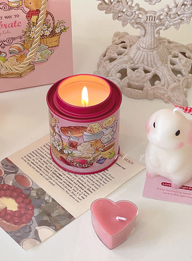 STILL可爱兔子香薰蜡烛礼盒家用卧室室内持久送女生闺蜜生日礼物