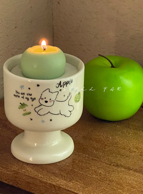 STILL青苹果小狗】小众高级香薰蜡烛卧室香氛送女生朋友生日礼物