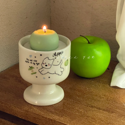 STILL青苹果小狗】小众高级香薰蜡烛卧室香氛送女生朋友生日礼物