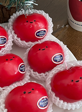 STILL原创可爱小猫苹果香薰蜡烛室内家用持久高级生日礼物伴手礼