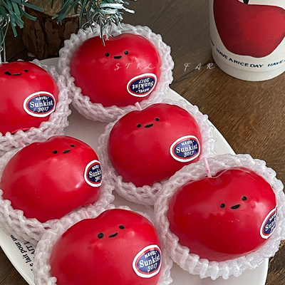 STILL原创可爱小猫苹果香薰蜡烛室内家用持久高级生日礼物伴手礼