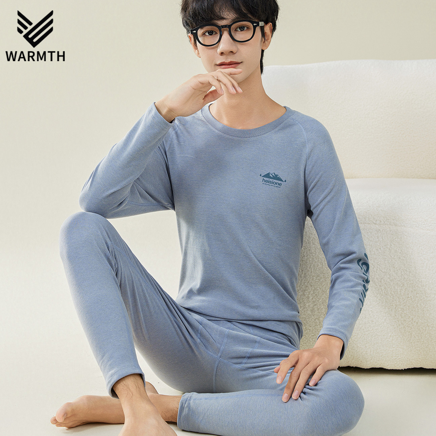 青少年秋衣秋裤套装男士薄款初高中学生大童男孩德绒线保暖内衣冬