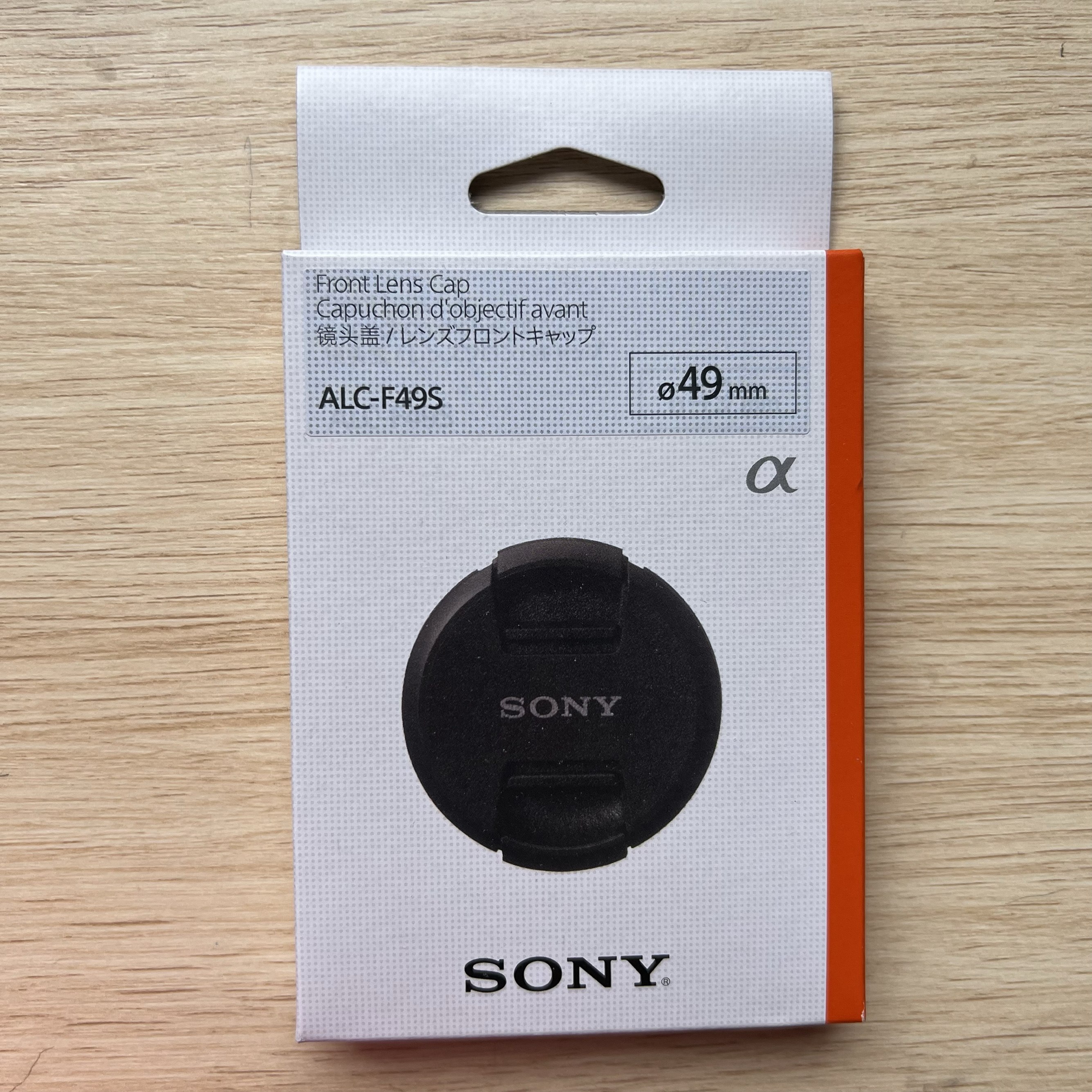 SONY索尼原装盒装镜头盖49/55/62/67/72/77mm微单相机原装镜头盖