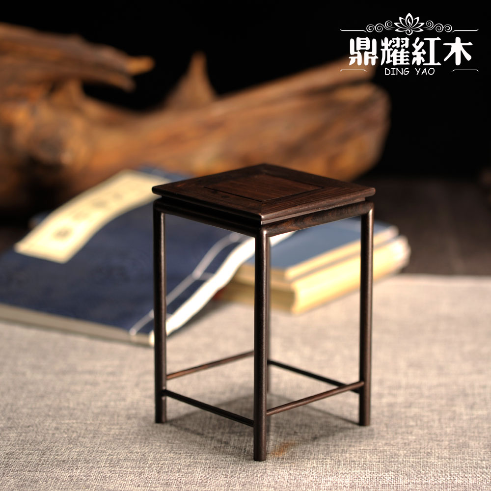 迷你中式风红酸枝紫光檀花架