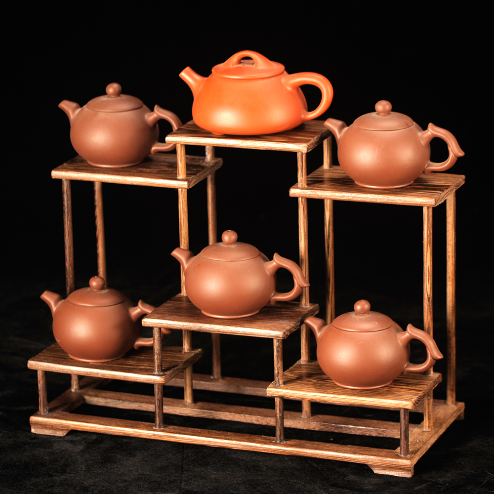 茶壶架实木摆件架收纳架