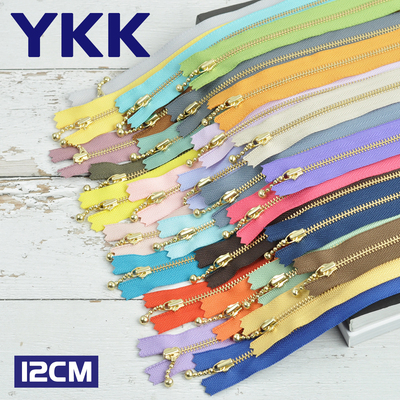 YKK拉链金铜水滴头12cm