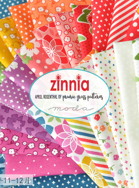 MODA 进口高档纯棉DIY手工拼布 Zinnia 24130 1/4码