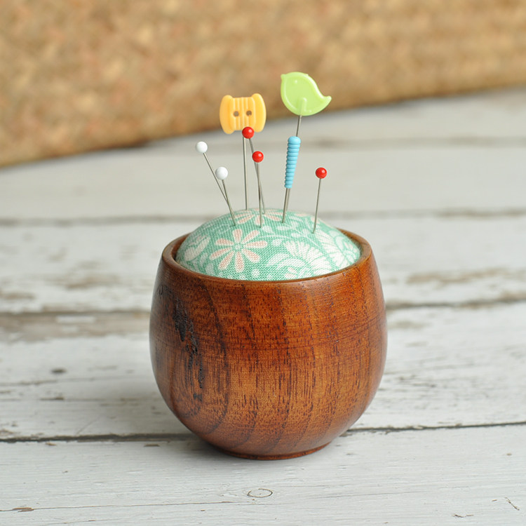 日式木质茶杯针插底座 绣花针缝纫针珠针收纳器 针插成品,居家布艺,其他/配件/DIY/缝纫,淘宝优惠券,粉丝福利购,淘宝优惠卷