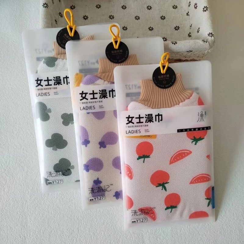洗游记搓澡巾女士细纹路细砂好用不疼搓背洗澡巾沐浴巾清洁下灰