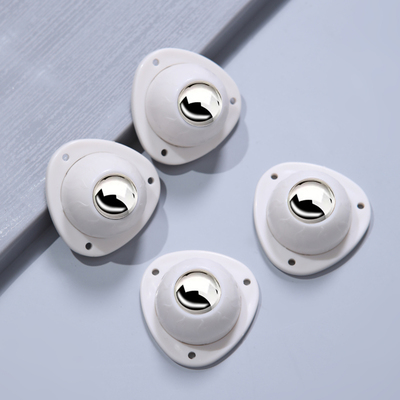 迷你万向轮可粘贴家具底座牛眼轮静音脚轮双轮滚珠尼龙轮推车小轮