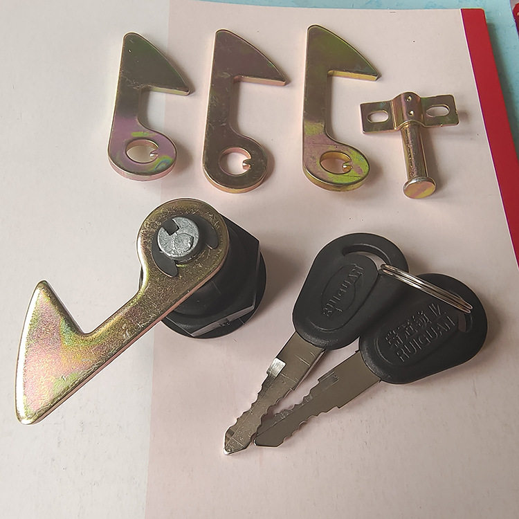 电动车后备箱锁通用配件电瓶摩托车尾箱锁钩工具箱靠箱锁芯固定扣