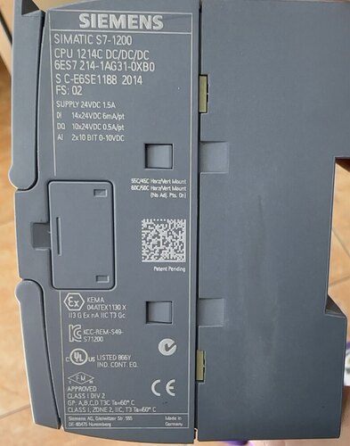 西门子S7-1200 CPU 1214C 型号6ES7 214-1AG31-0XB0 功能包好