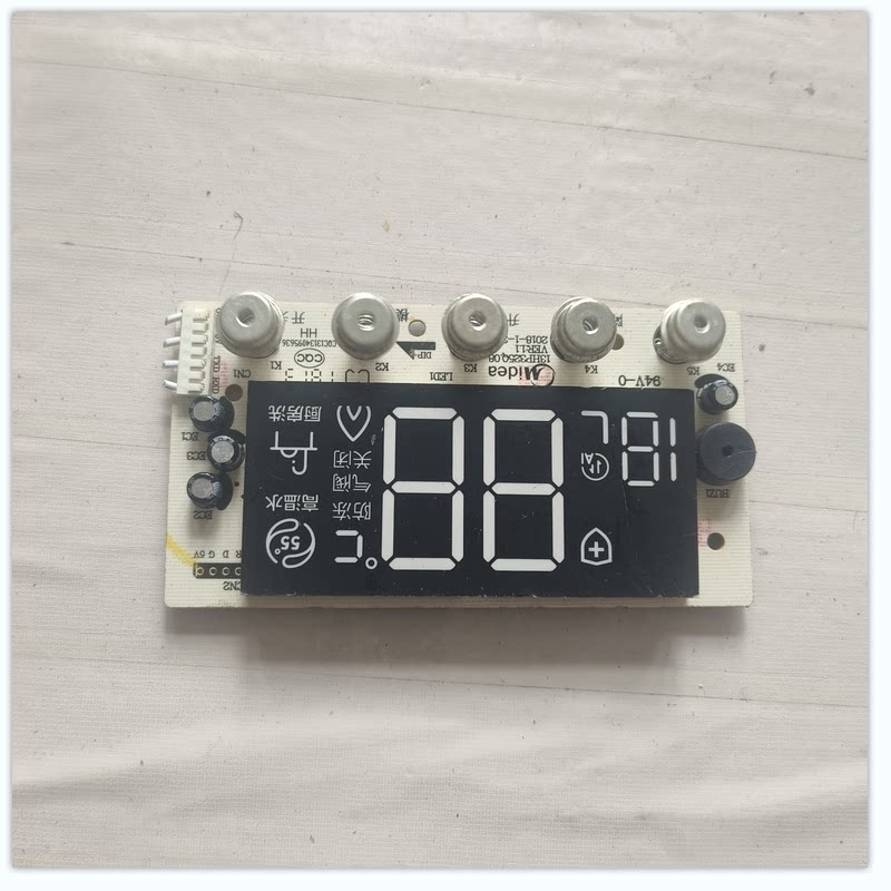适用美的电热水器显示板按键板13HP325Q.08 - 实物图