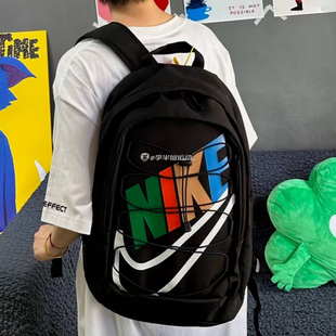 HF7722 黑彩印花学生大容量双肩书包电脑包背包 010 新款 耐克NIKE