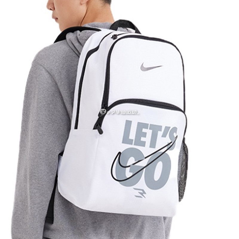 耐克NIKE 男女学生字母印花基础大容量双肩包书包NY2413020GS-001