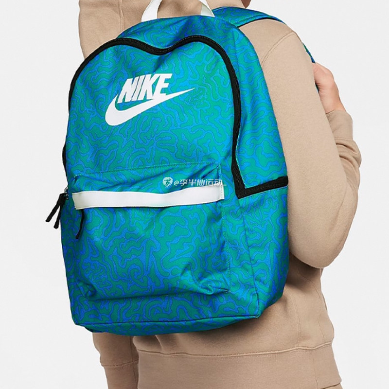 NIKE耐克 Heritage 清透蓝男女学生运动户外双肩包书包FN0785-406