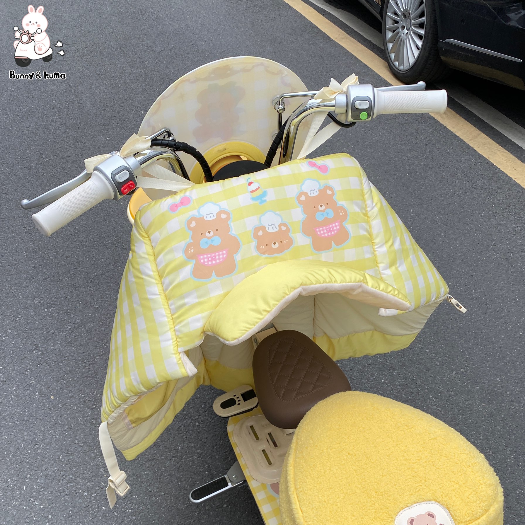 电动车骑行带娃防风罩冬季加厚