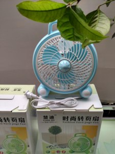 迷你小电风扇小台扇学生转叶扇时尚转叶扇家用办公迷你电风扇