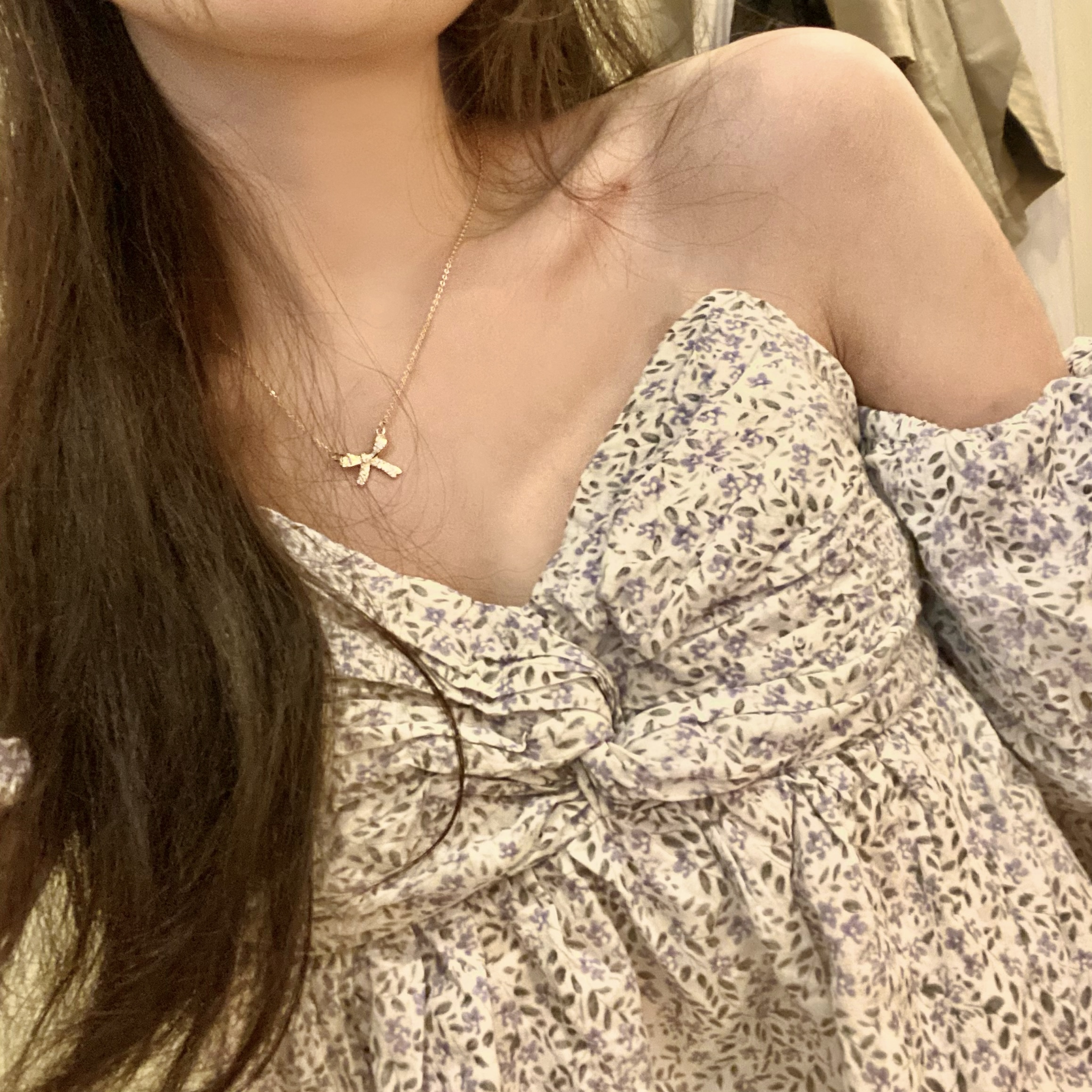 Real time monitoring delicious white jasmine clip cross three dimensional breast bubble sleeve short baby shirt top