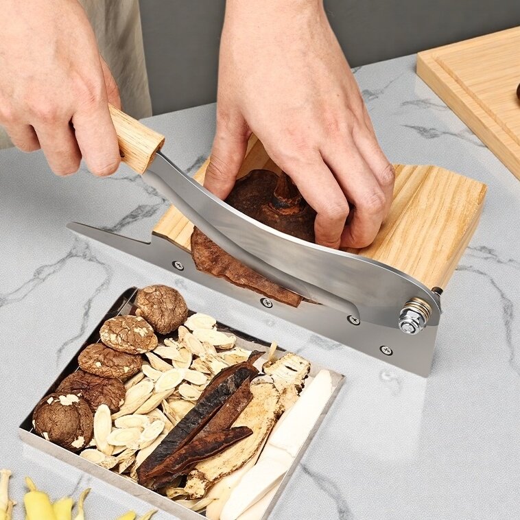 小型药材专用切片机中草药铡刀切断器切片机不锈钢家用商用神器,厨房/烹饪用具,手动切片器,淘宝优惠券,粉丝福利购,淘宝优惠卷