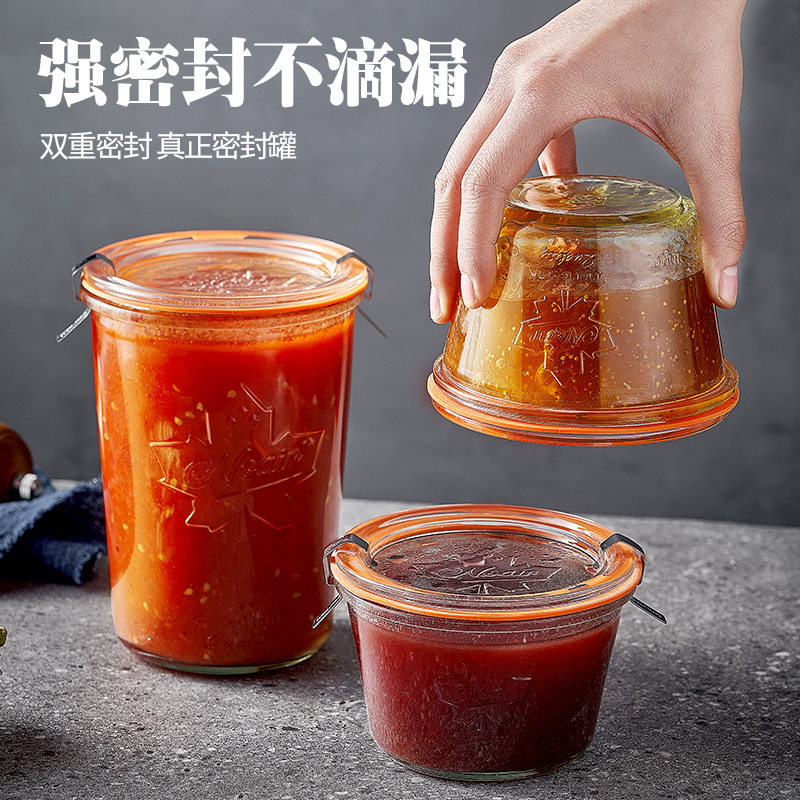 透明玻璃密封罐泡菜罐五谷杂粮零食干货茶叶储物盒家用厨房工具