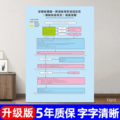 挛性抢救宣传海报流程图医院