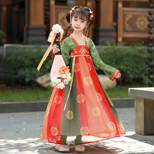 女童仙气飘逸儿童古装表演服中国风敦煌飞天春秋古风唐装新款汉服