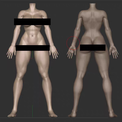春丽COS硅胶素体女兵人60cm
