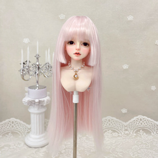 看山人形社 1/3 BJD 三分娃娃长发假发头套配件装饰柔软丝公主切