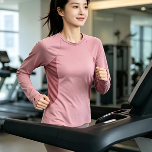 欧单美利奴羊毛女式长袖T恤打底衫户外休闲速干纯拼色保暖上衣