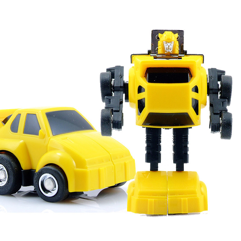 变形玩具金刚G1复刻博派迷你战士的士汽车人轮踏盖变形机器人