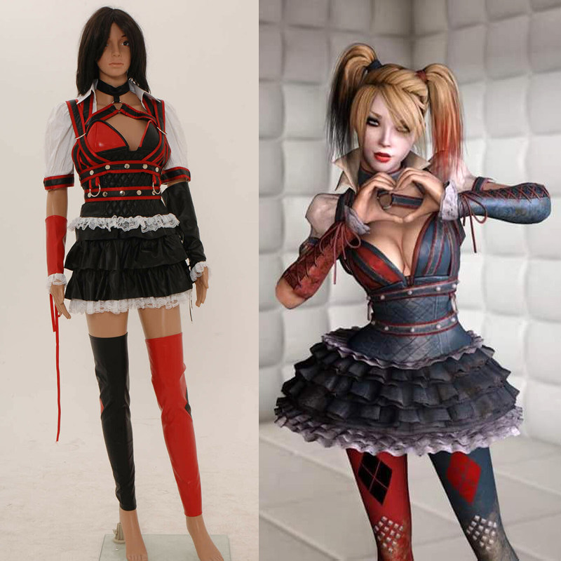 蝙蝠侠雅克罕姆骑士女小丑cos服