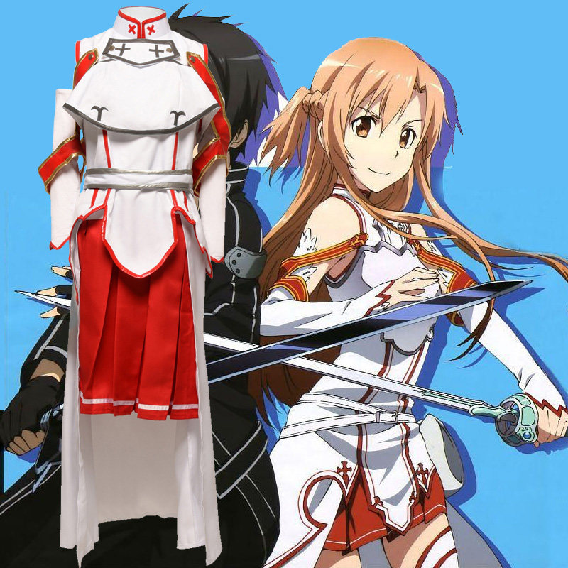 刀剑神域结城明日奈亚丝娜战斗服