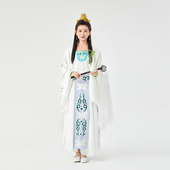 观世音菩萨表演出衣服装 饰汉服西游记头冠道具玉净瓶齐鲁唛娇