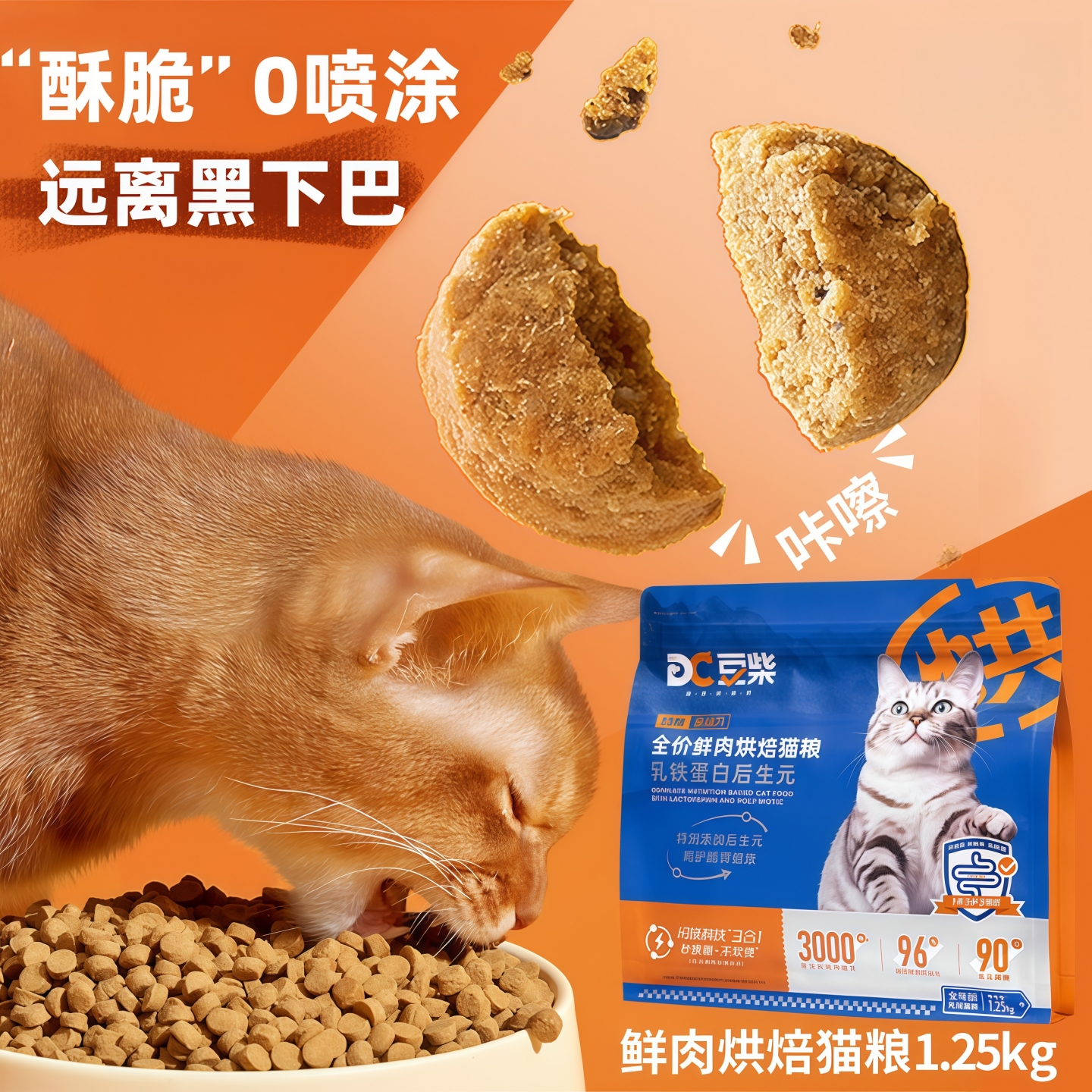 豆柴全价全期烘焙猫粮乳铁蛋白