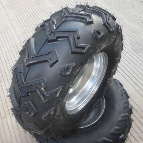 卡丁车配件 大公牛大悍马沙滩车22X8-10寸W型花纹轮胎带铁轮毂