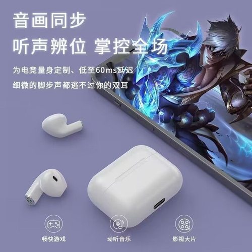 跨境新款pro5s无线入耳式蓝牙耳机长续航TWS迷你降噪超长续航运动