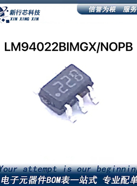 LM94022BIMGX/NOPB 丝印22B LM94022BIMGX  封装SC-70-5