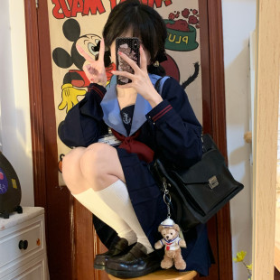 JK制服裙日系水手服长短袖 原创初晓正版 校供春秋新款 木子酱JK