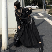 原创尘芒JK制服春秋暗黑不良长裙关西襟水手服大刺绣 木子酱JK