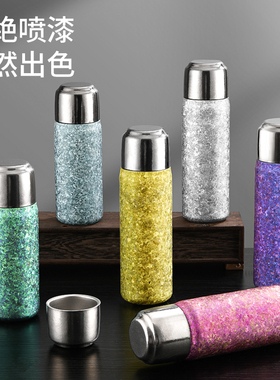 NIKOLAY纯钛茶水分离养生保温钛杯高颜值焖泡茶杯便携车载礼品杯