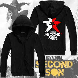 无名英雄卫衣游戏周边 次子声名狼藉次子连帽衫T恤春秋长袖外套潮