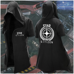 游戏周边衣服星际公民风衣 暗黑系周边连帽卫衣服PS4游戏短袖外套
